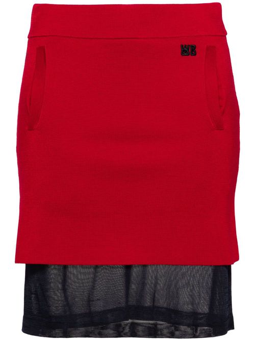 Verse mini skirt - Red