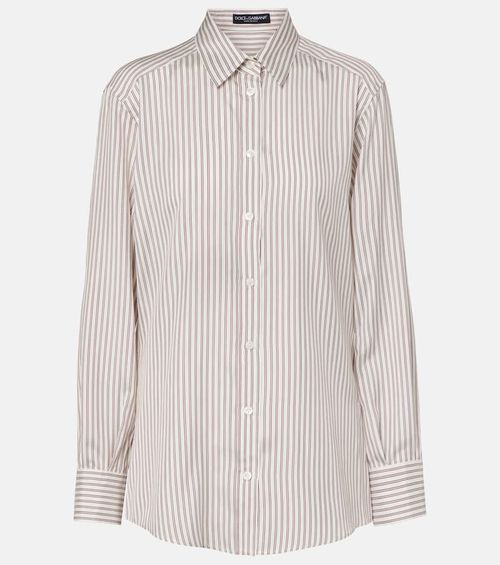 Striped silk shirt