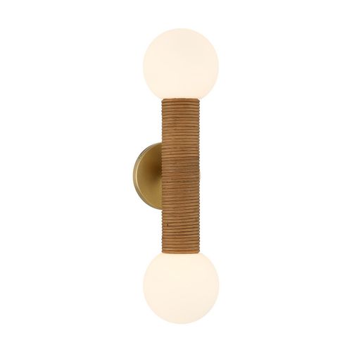 Jarrell 2-Light Wall Sconce in Warm Bra