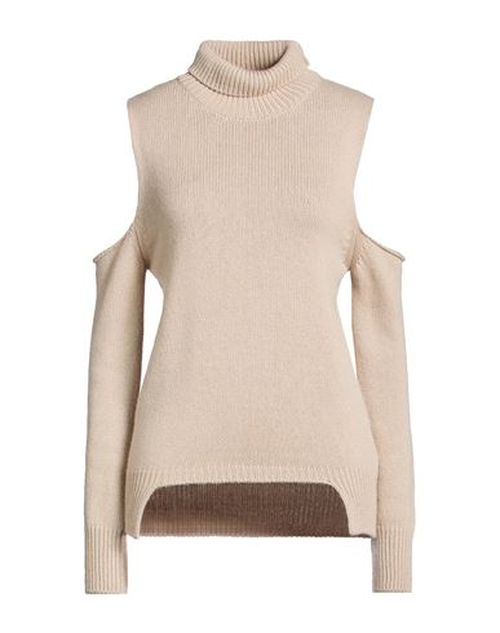 N. o.w. Andrea Rosati Cashmere Woman Turtleneck Beige Size S Wool, Viscose, Cashmere, Nylon