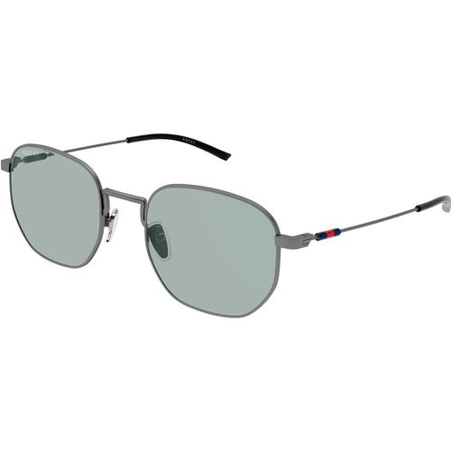 Gucci Man Gucci GG2095S 005 Sunglasses Metal Ruthenium Blue Round