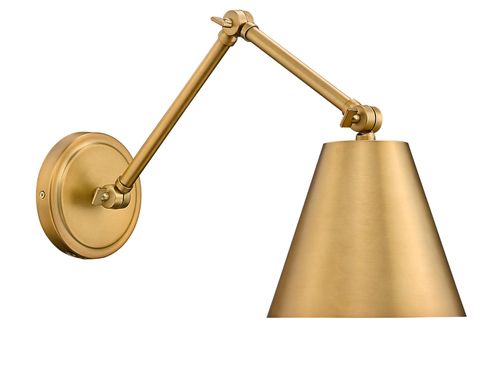 Rubbed Brass Wall Sconce from the Regent Collection