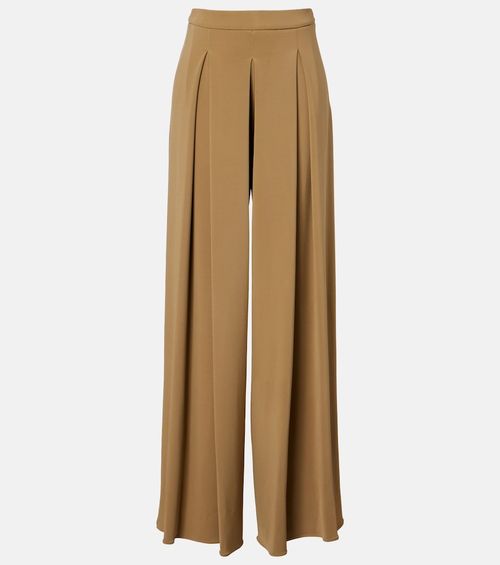 Bermuda pleated wide-leg pants