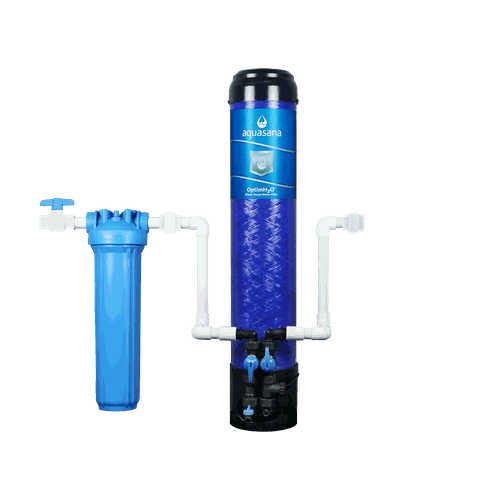 OptimH2O® Whole House Water Filter Complete System for Home Reduces Lead, Cysts, & PFOA/PFOS 