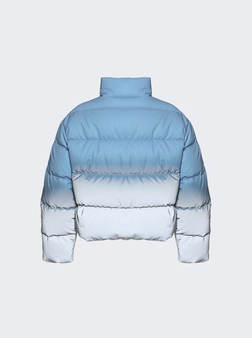 Reflective Gradient Classic Puffer Silver And Blue