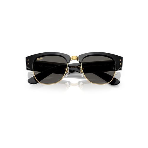 Ray-Ban Mega Clubmaster Blacked Out Collection Sunglasses Black Frame Black Lenses 53-21