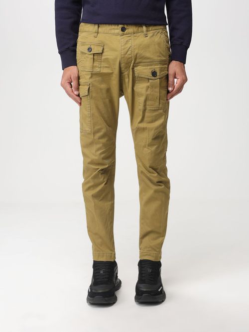 Pants Men color Military
