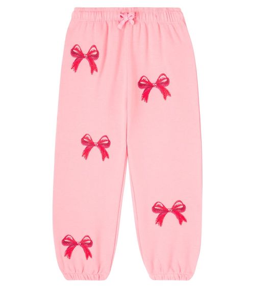Konges Sløjd Lou Bow embroidered cotton-blend sweatpants