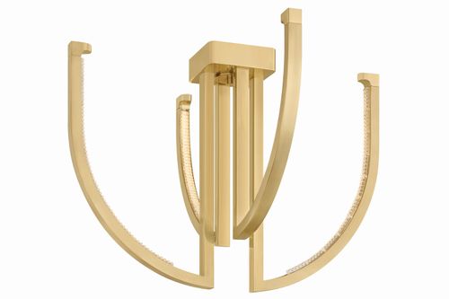 Vintage Brass LED Chandelier from the Frankfurt Collection