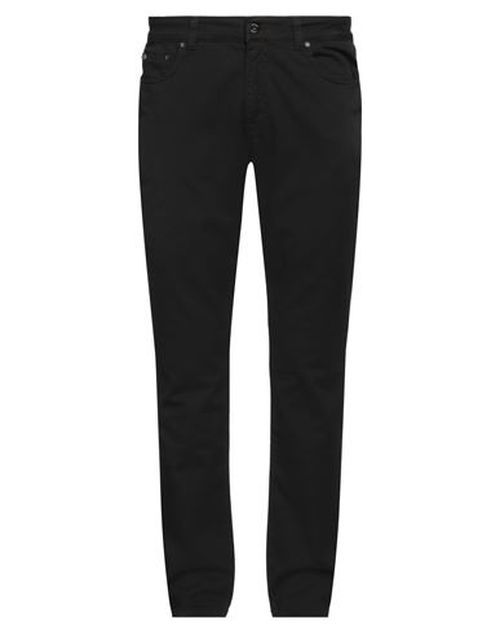 Man Pants Black Size 30 Cotton, Elastane
