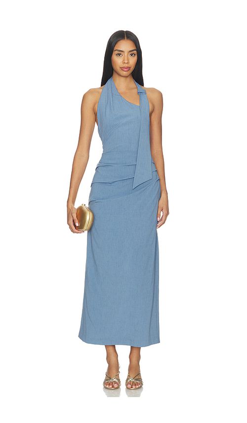 SOVERE Deena Dress in Blue. S. Also in XS, M