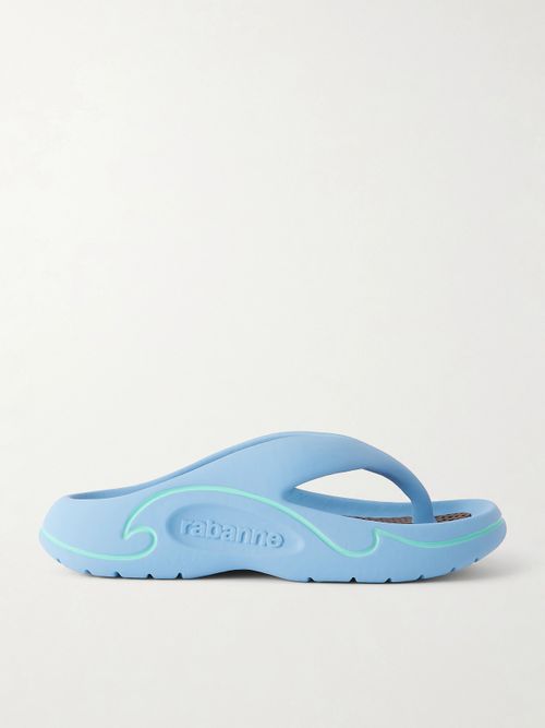 3d Logo-embossed Thong Sandals