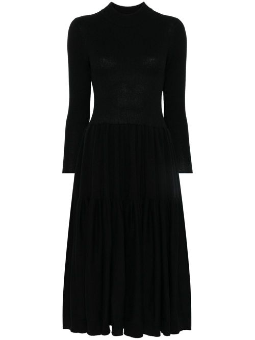 Pleated maxi dress - Black
