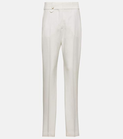 Le Pantalon Tibau side-slit slim pants