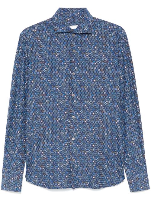 Graphic-print shirt - Blue