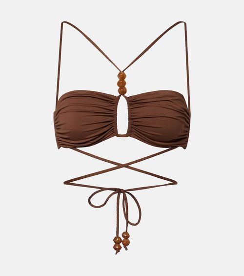 Beaded bikini top