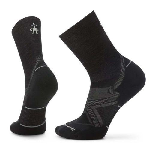 Men's Run Cold Weather Crew Running Socks Medium Black