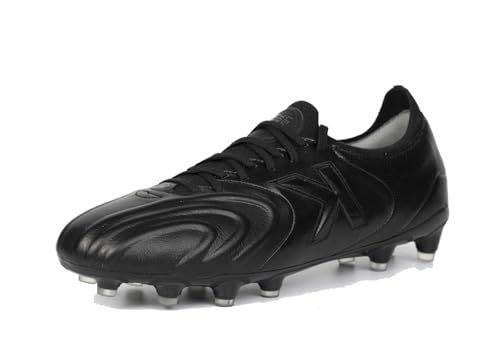 KELME Trofeo Kangaroo Leather Soccer Cleats Men Lightweight Soccer Shoes for Outdoor FG AG Pro K-Leather Football Boots White