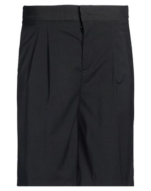 Man Shorts & Bermuda Shorts Black Size 30 Polyester, Wool, Elastane