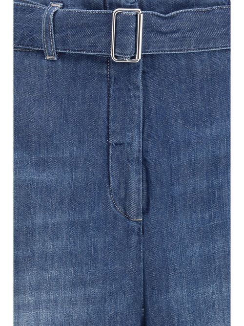 Cotton Tailored Shorts — Blue