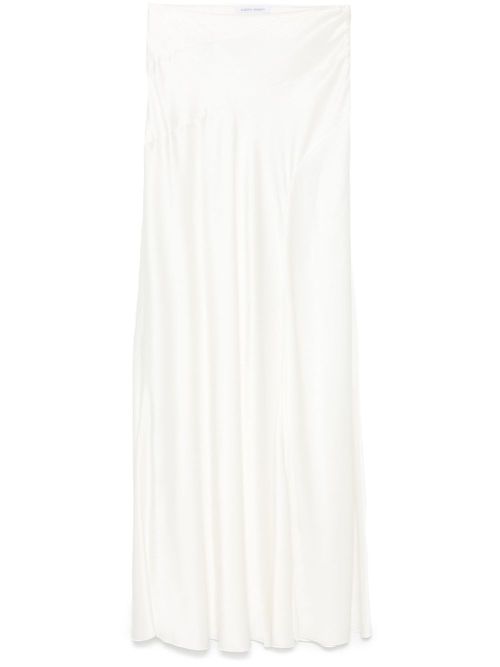 Crepe maxi skirt - White