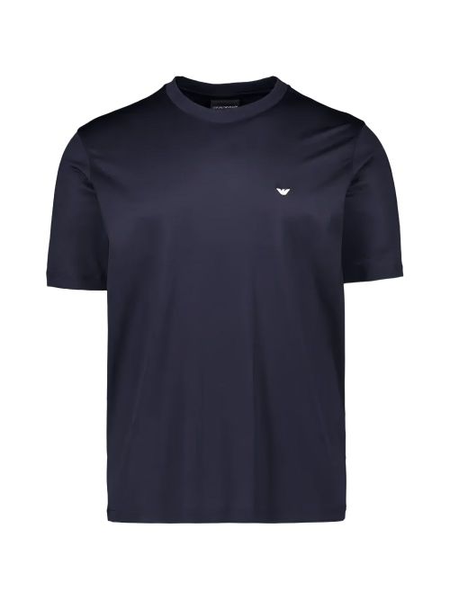 Logo-Embroidered T-shirt — Navy