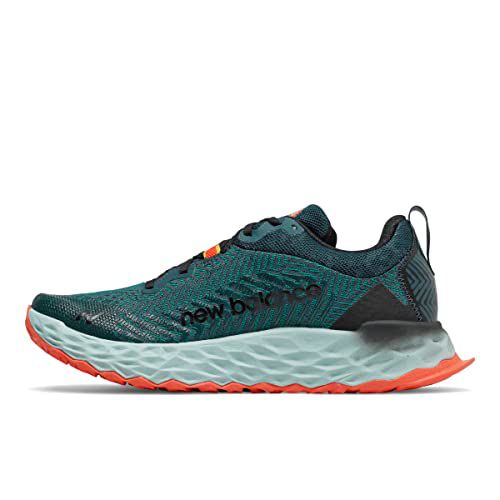 New Balance Men's Fresh Foam Hierro V6 Trail Running Shoe, Light Rogue Wave/Habanero, 10.5 609465536116 609465588995