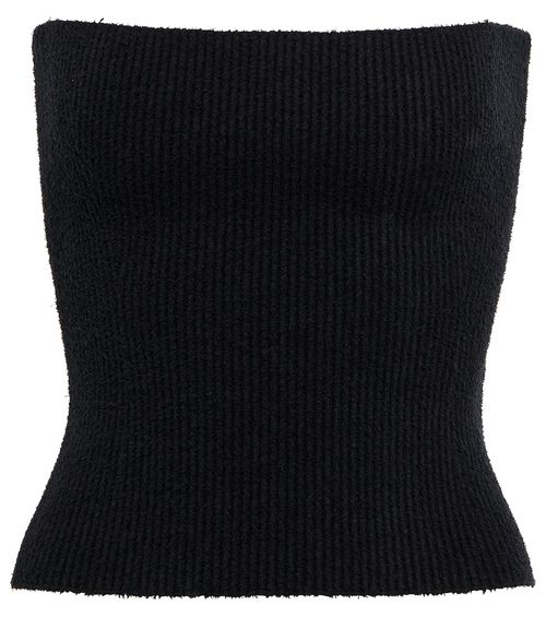 Wardrobe. NYC Strapless ribbed cotton top