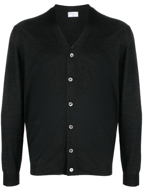 Iconic virgin-wool cardigan - Black