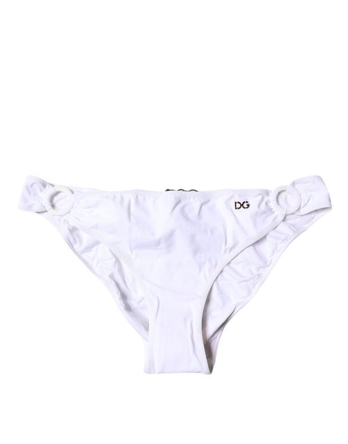 Nylon Bikini Bottom — White