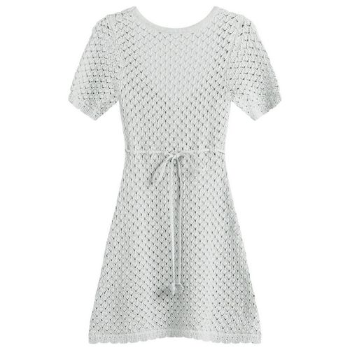 Women's Lace Knit Mini Dress in Mint