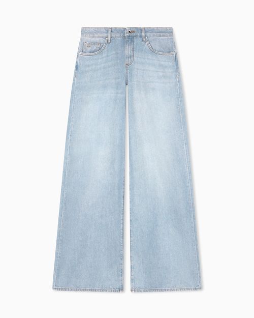 Loose Fit Denim Gray Used Jeans