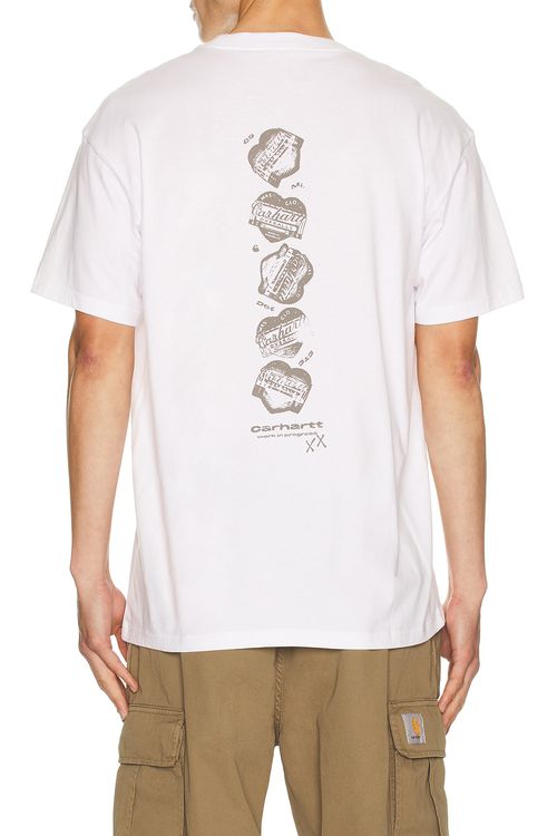 Carhartt WIP Garble T-Shirt in White - White. L also in M, S, XL/1X