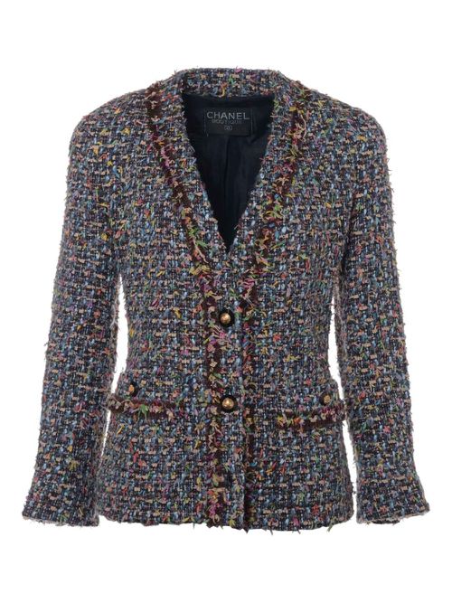 CHANEL Pre-Owned 1990s tweed jacket - Black
