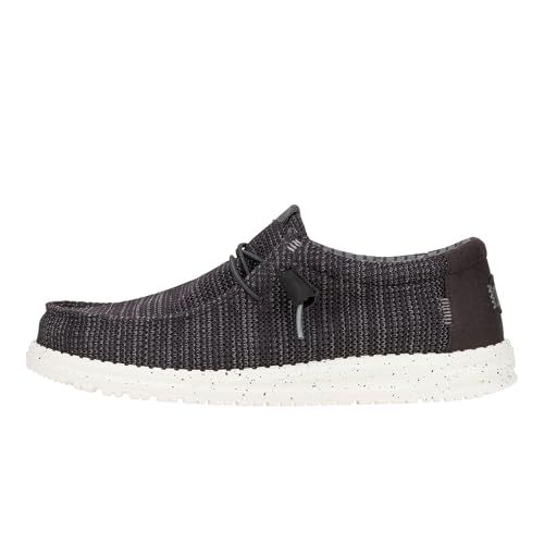 HEYDUDE Wally Stretch Sox Wide Black/White