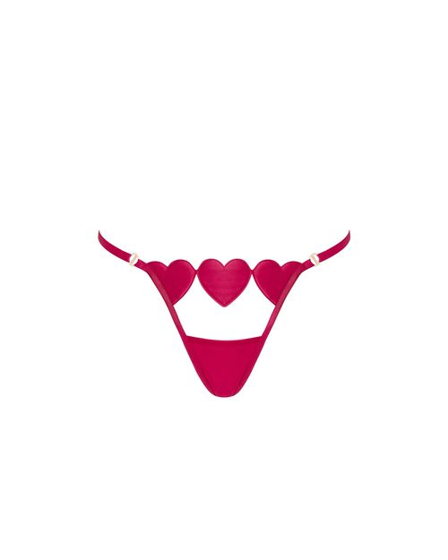 Bluebella Gia Open Heart Thong Pink