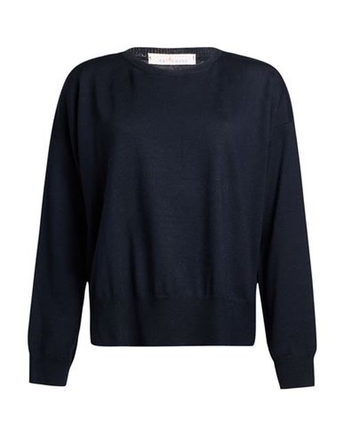 Woman Sweater Navy Size 8 Merino Wool