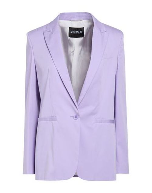Woman Blazer Lilac Size 6 Cotton, Silk, Elastane