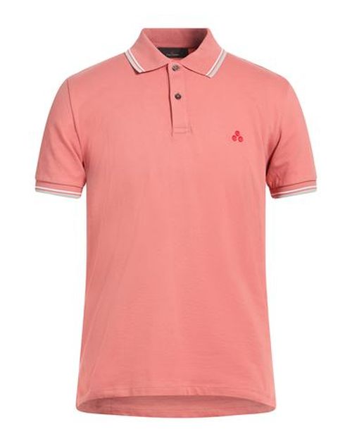 Man Polo shirt Salmon pink Size M Cotton, Elastane