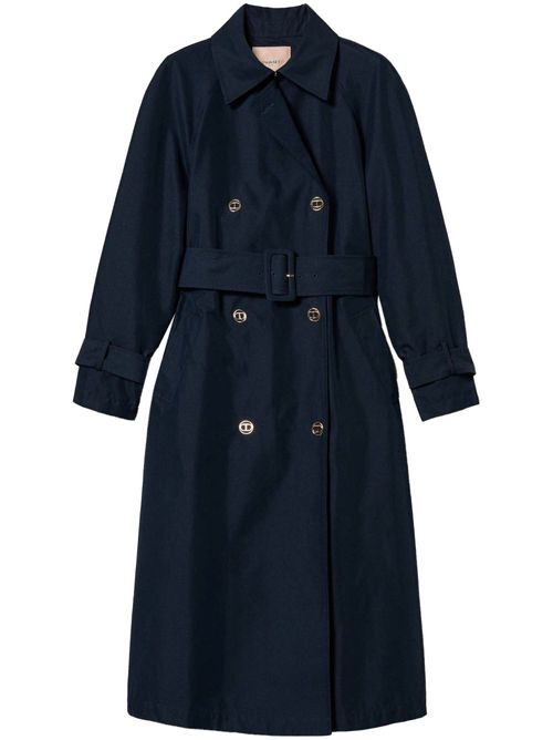 Twill trench coat - Blue