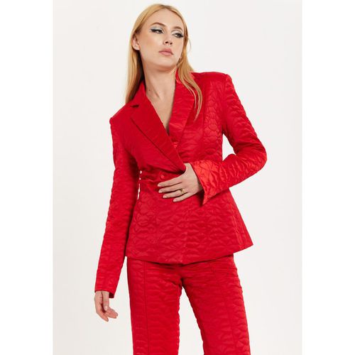 House of Holland Women's Lips Quilted Blazer In Red