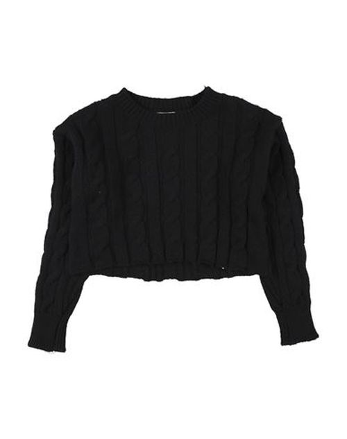 Kid Girl Sweater Black Size 10 Acrylic, Polyester