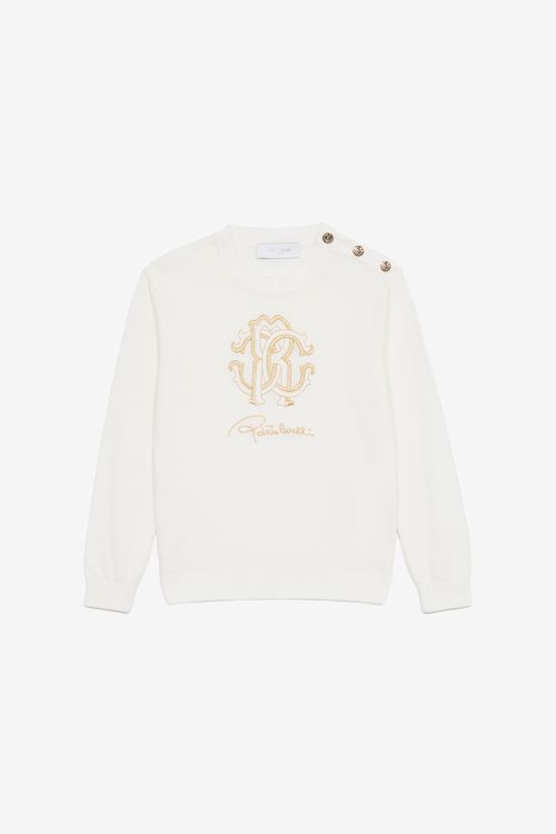 Sweatshirt With Rc Monogram And Logo - Female Girls (4