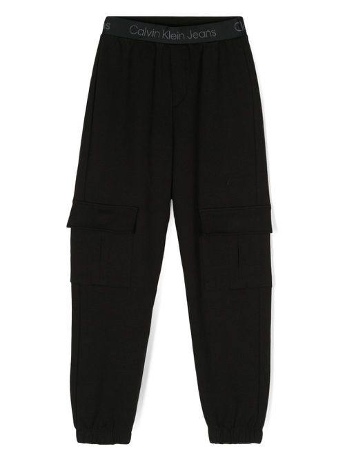 Logo-waist track pants - Black