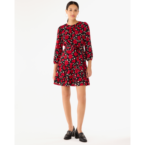 Kate Spade Womens Winter Blooms Shift Dress - Black - Size Small