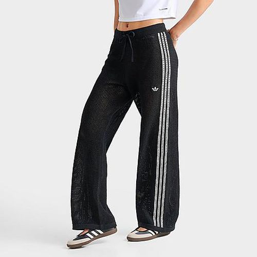 Women's Originals Knitted Crochet Firebird Track Pants in Black