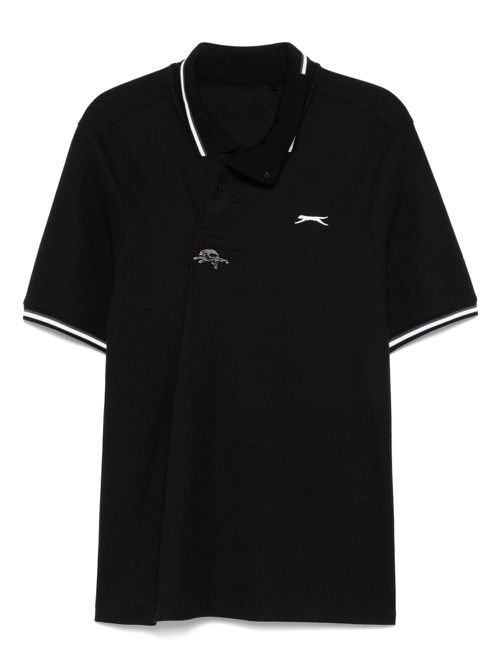 PROTOTYPES Wrapped polo shirt - Black