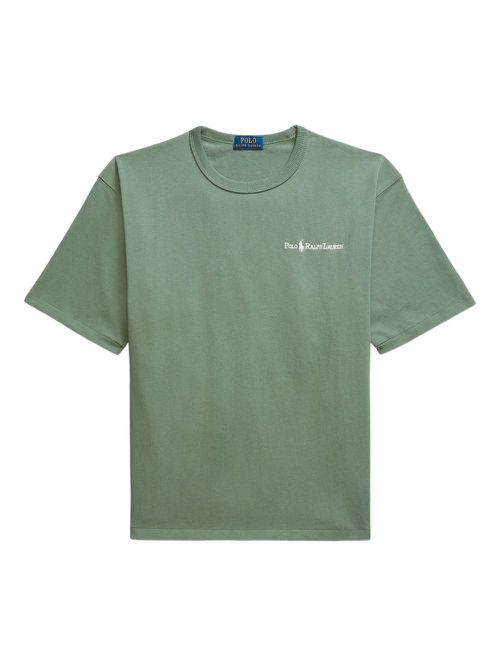 Logo-embroidered T-shirt - Green