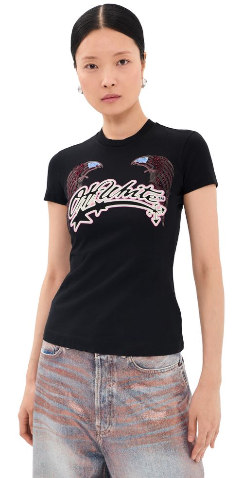 Swarovski Double Eagle Slim Tee Black