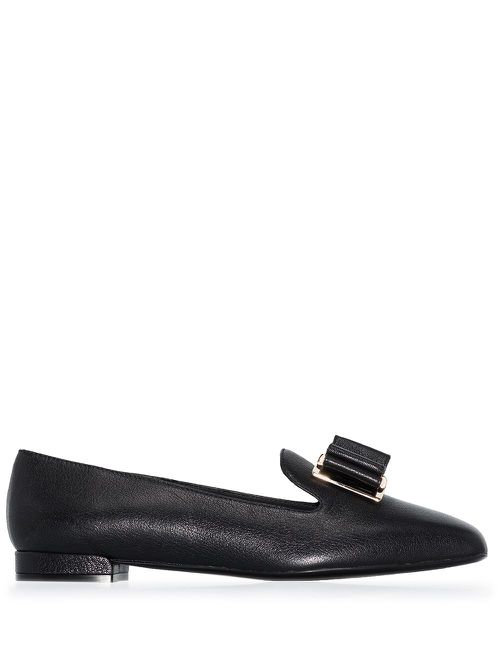 Zaneta double-bow moccasins - Black